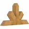 Ekena Millwork Saratoga Rough Sawn Timber Gable Bracket, Western Red Cedar, 48"W x 28"H x 6"D x 6"F, 14/12 Pitch GBW048X28X0606SAR00RWR - alternate 3